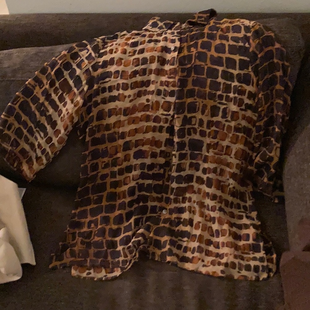 Doncaster blouse animal print